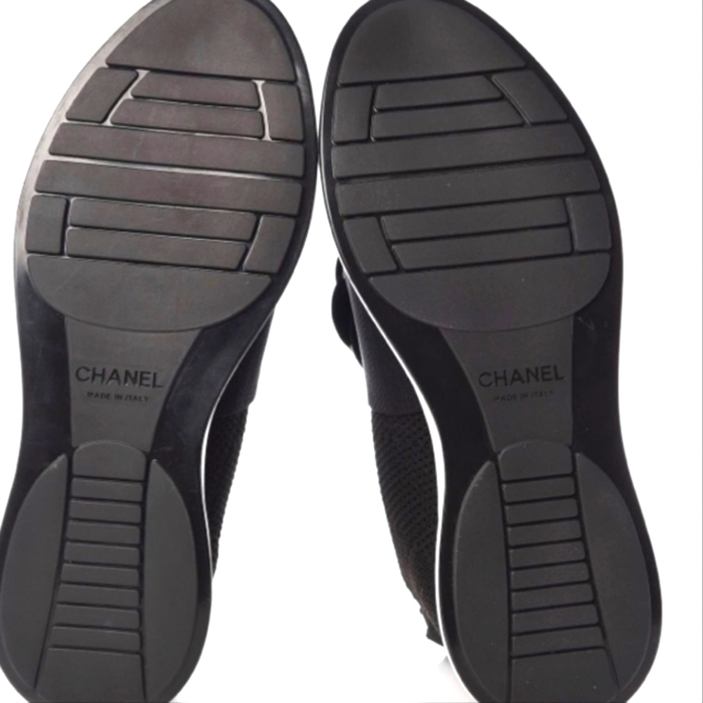 Chanel KNIT/PATENT CALFSKIN SNEAKERS  - Brand New witg tag - Picture 4 of 6